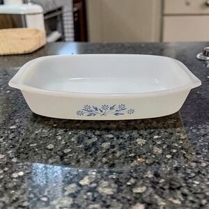 Pyr-O-Rey Blue Cornflower Casserole Dish, Dynaware Loaf Pan, Vintage Replacement